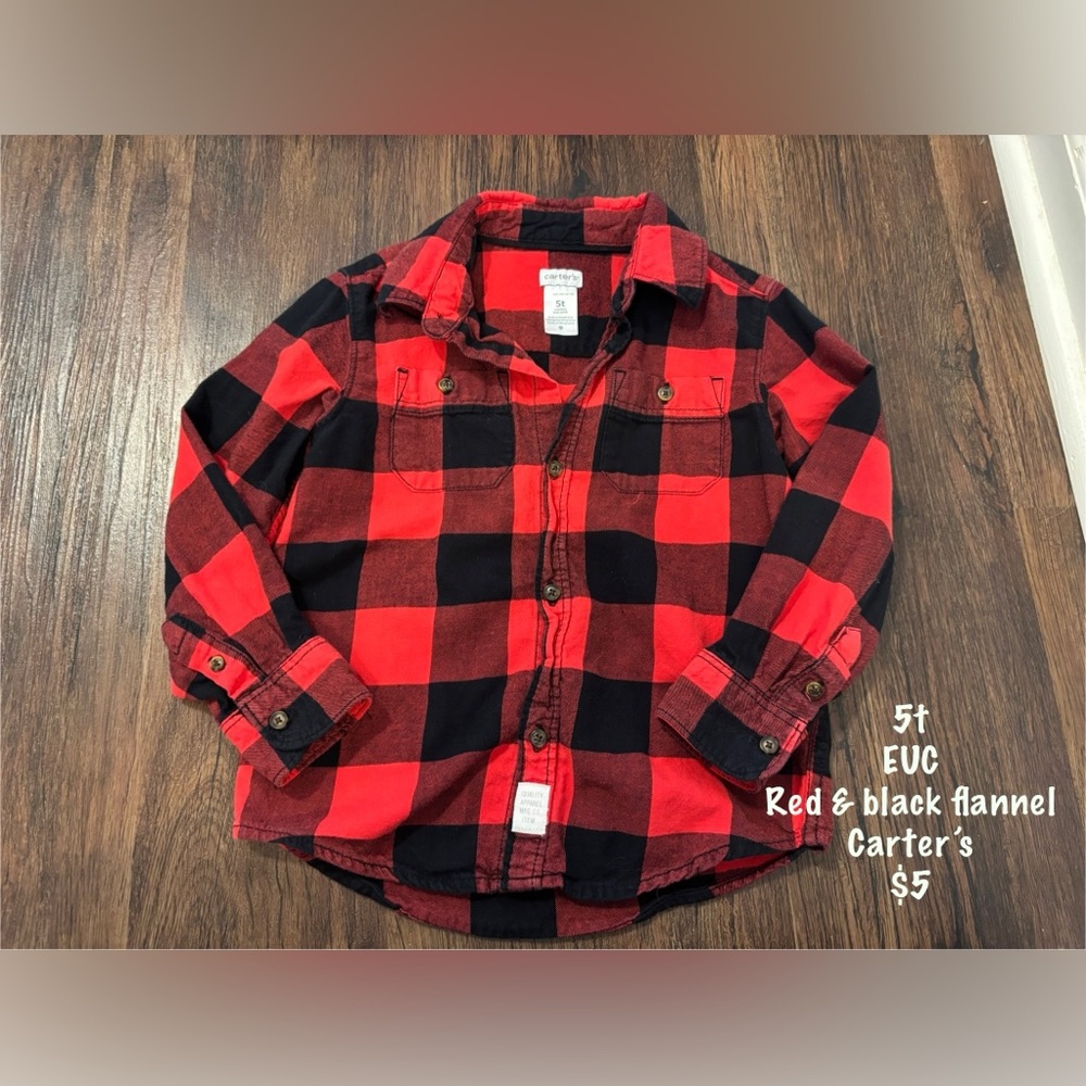 Plaid Flannel Button Down Shirt